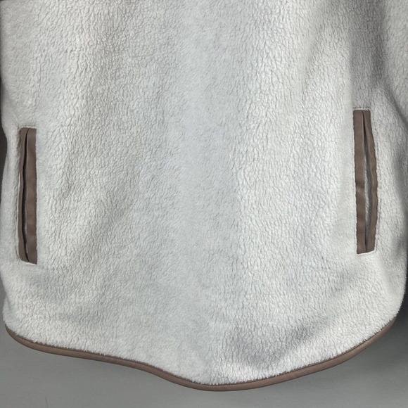 Abercrombie & Fitch Asymmetrical Snap-Up Fleece Sweatshirt Sz XS Quilted - Picture 4 of 14